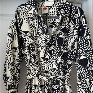 FARM RIO leopard print jumpsuit